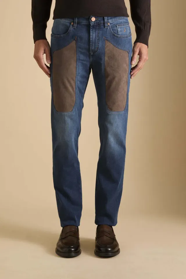 Jeckerson John jeans mediumblauw Alcantara