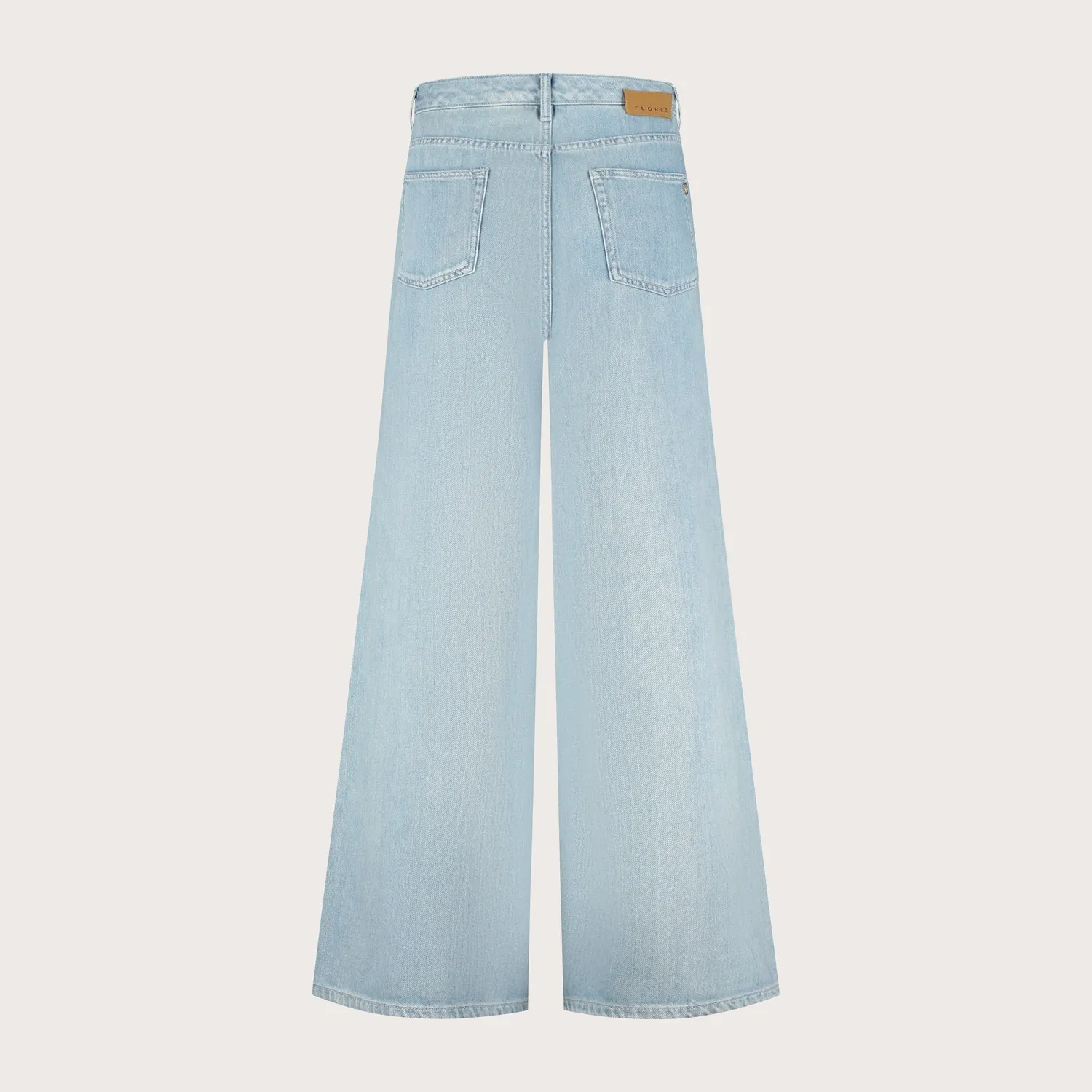 Florez Liv Wide leg jeans Rich Blue wijde pijp