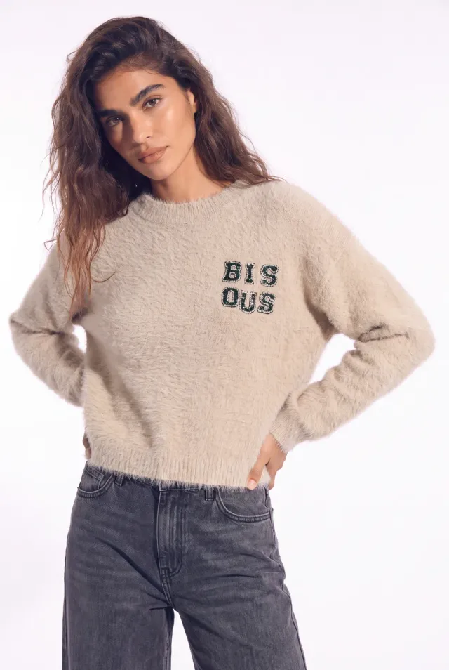 Florez Dani Sweater trui Sand fluffy XS-XXL