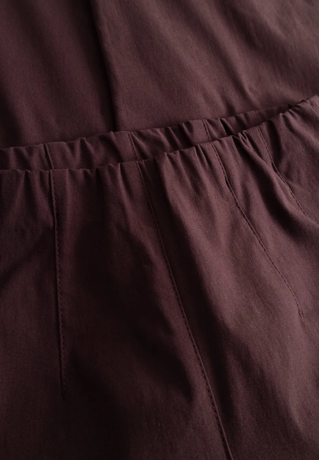 Laurie Betty Regular ML broek Dark Plum stretch