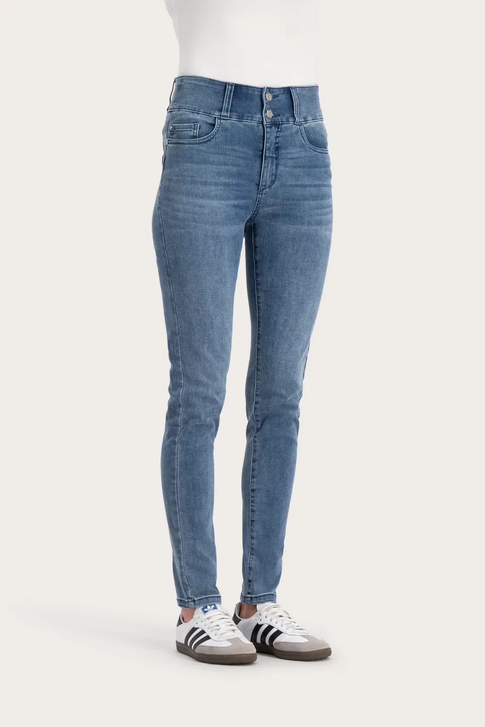 Florez Bodine Slim Fit jeans Pacific Blue wassing
