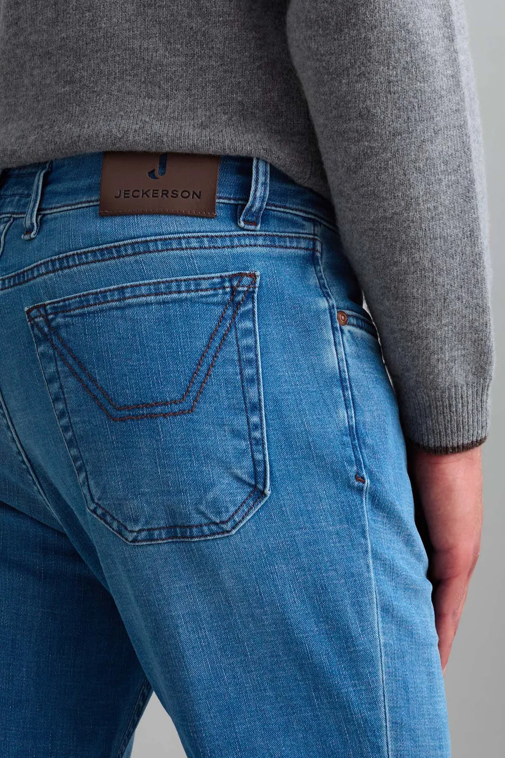 Jeckerson Jordan jeans lichtblauw slim fit