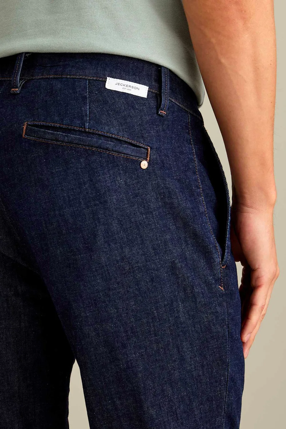 Jeckerson Jack denim donkerblauw slim fit jeans
