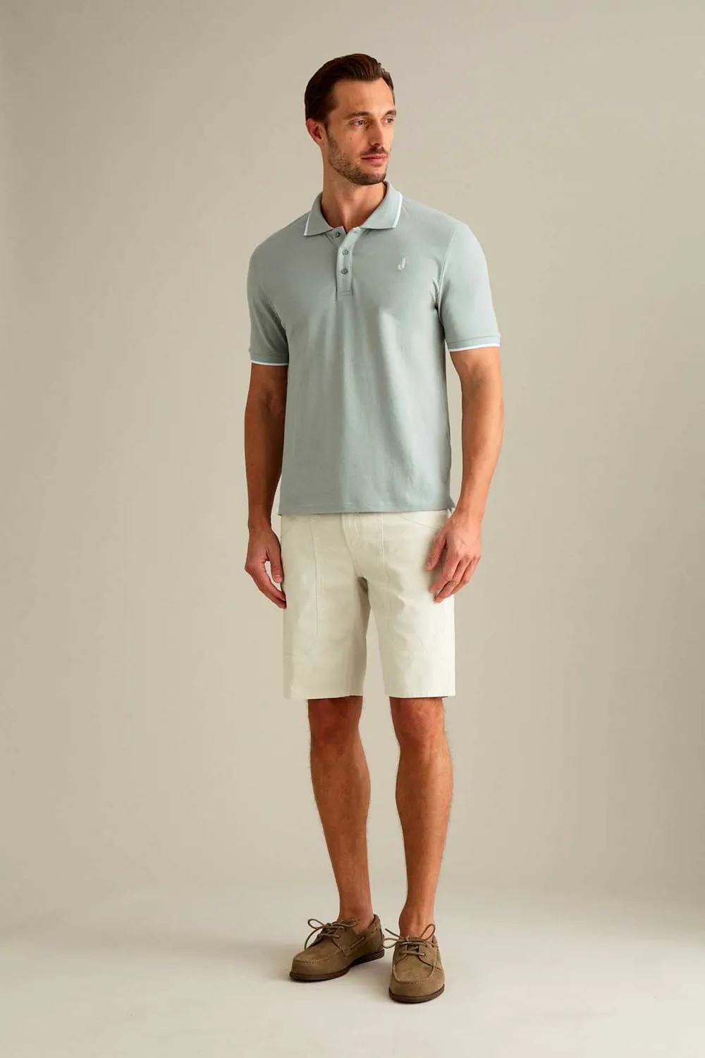 Jeckerson Jayden slim fit bermuda ijsgris nido