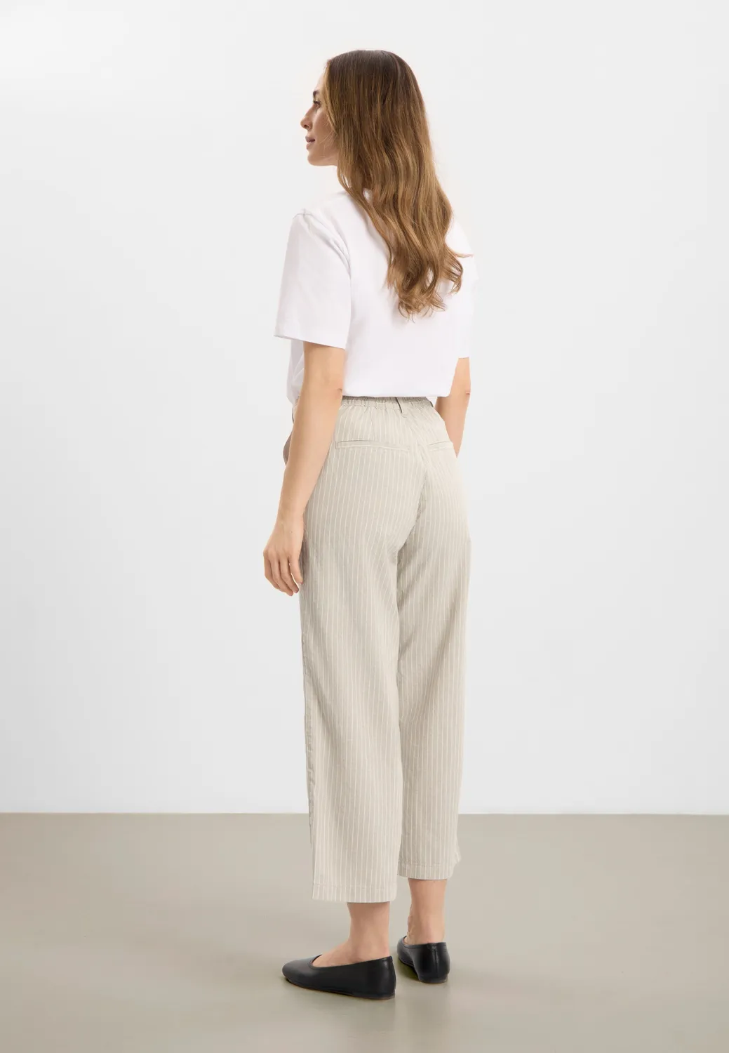 Laurie Lily Straight CL broek Pebble stone cropped