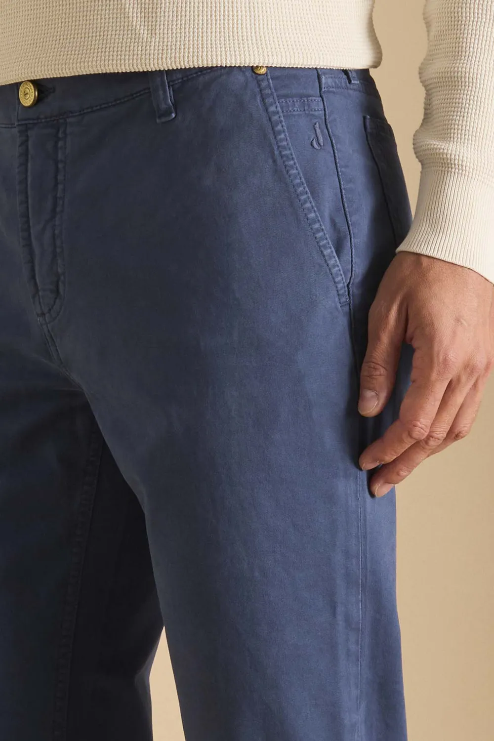 Jeckerson Julius chino slim fit donkerblauw stretch