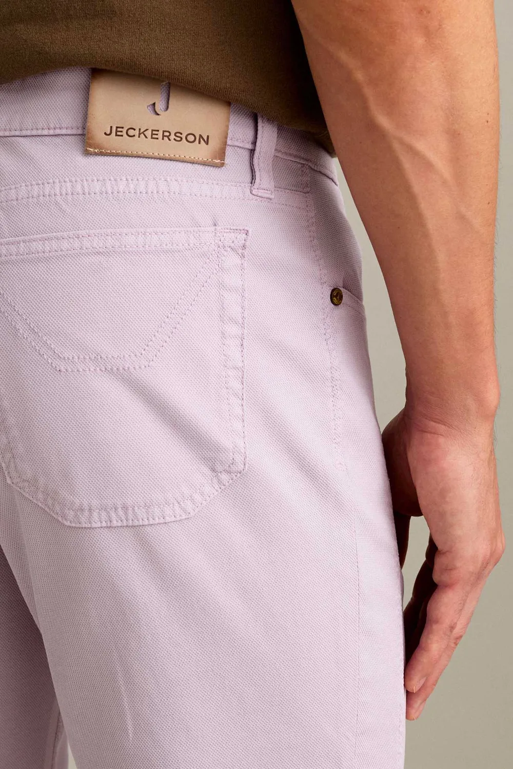 Jeckerson John slim broek lichtpaars glicine