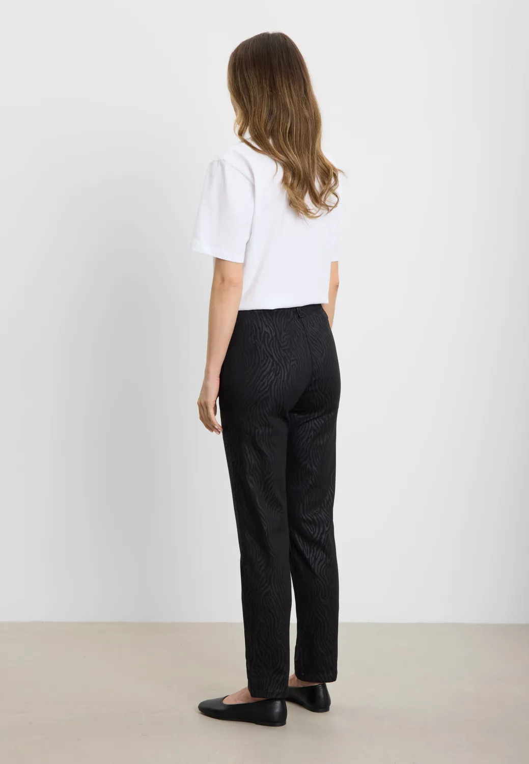 Laurie Taylor Regular SL broek Black Zebra elastiek