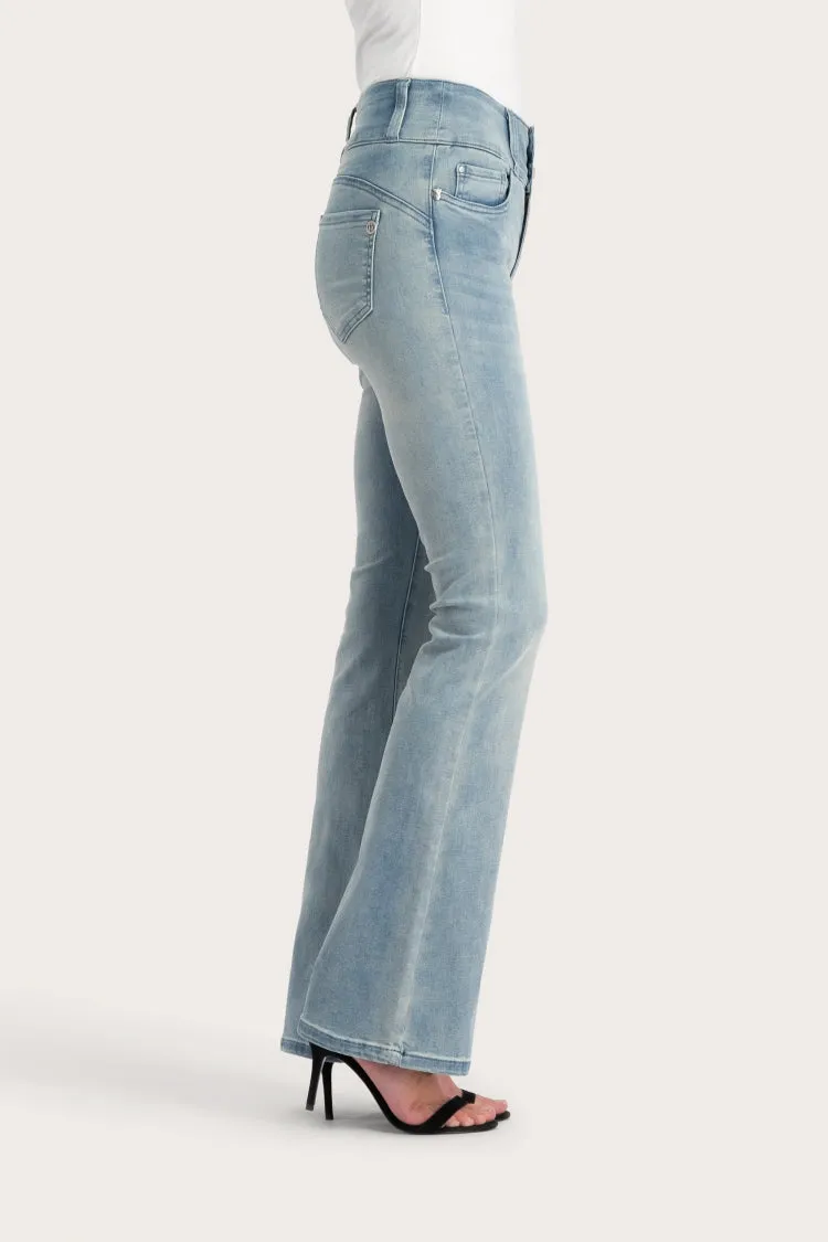 Florez Bodine Flared jeans LA Blue high waist