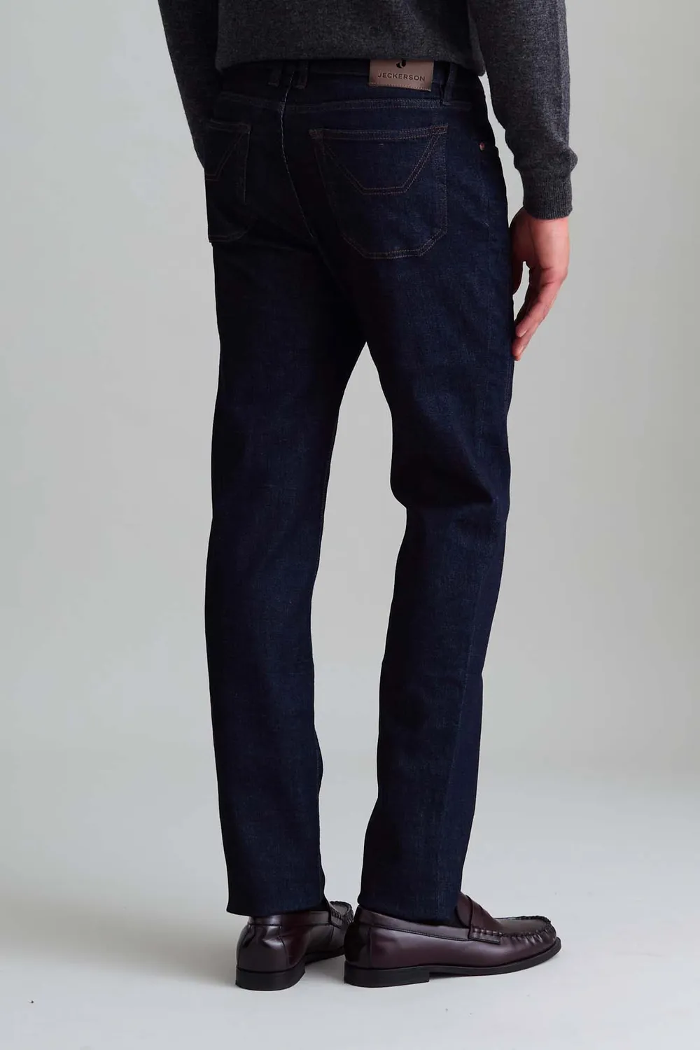 Jeckerson John slim fit jeans donkerblauw stretch