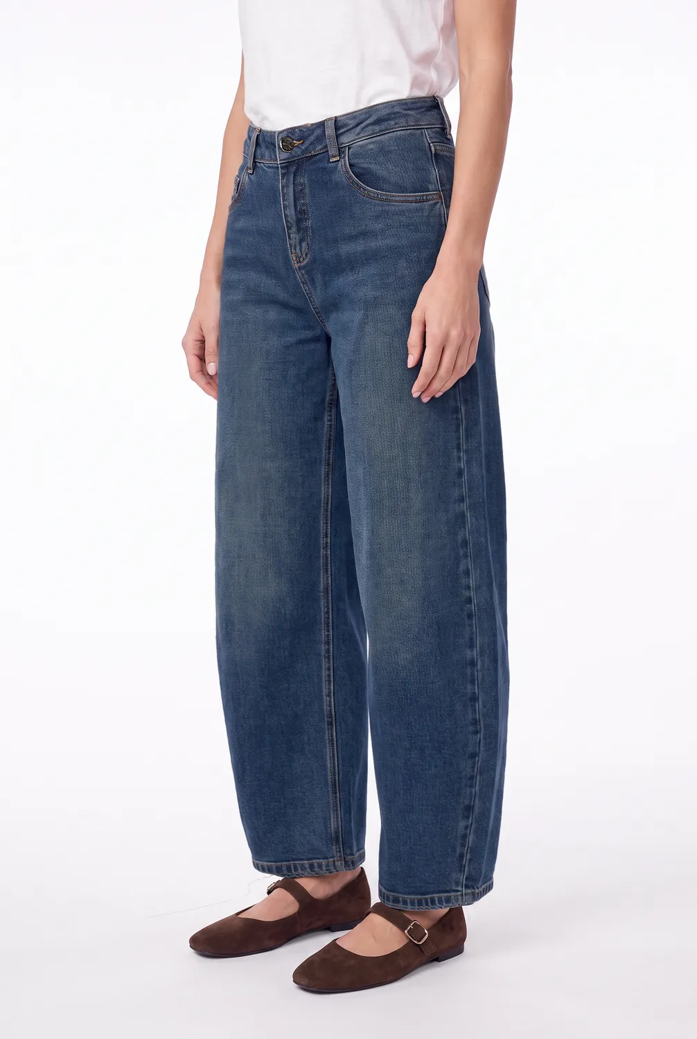 Florez Jackey balloon jeans vintage blauw