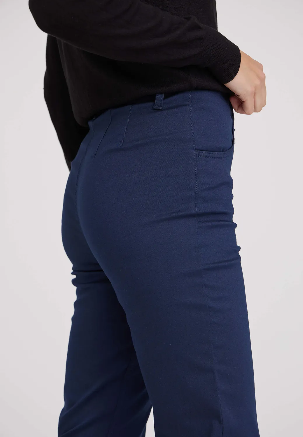 Laurie Kelly Regular LL broek navy stretch lang