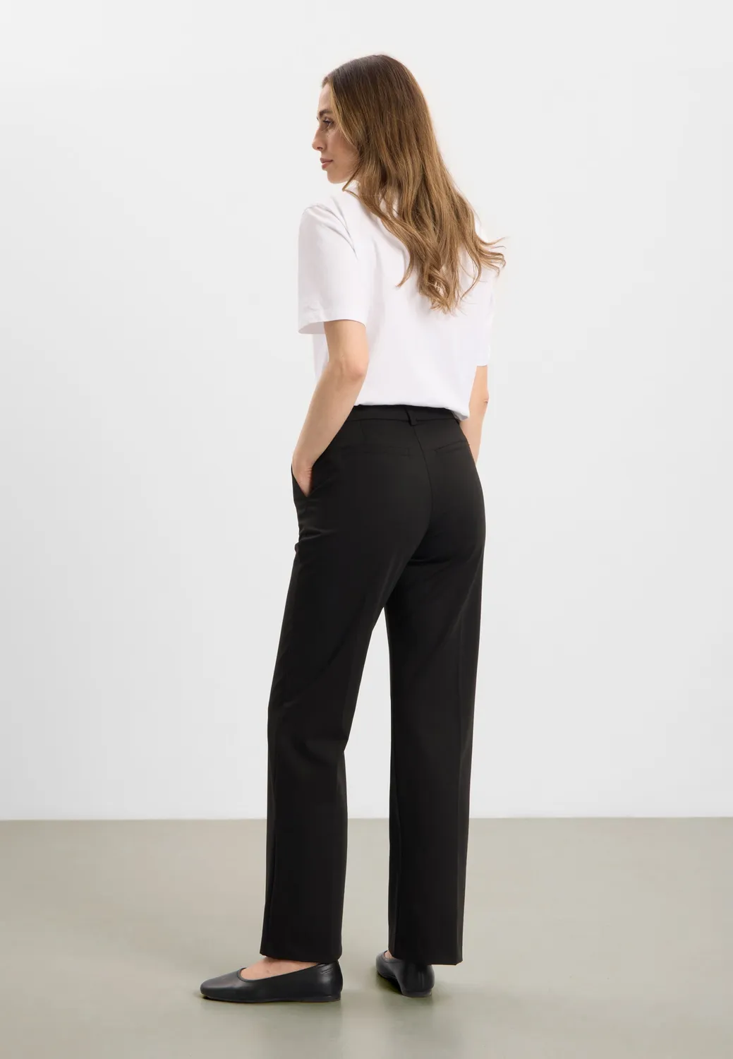 Laurie Judy Straight broek Black ML veel stretch