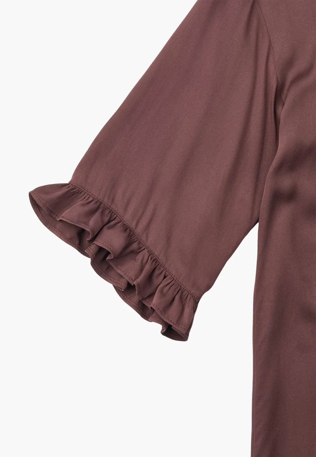 Laurie Nova Dress SS tuniekjurk dark plum viscose