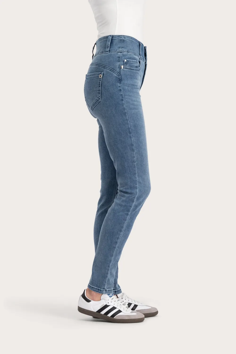 Florez Bodine Slim Fit jeans Pacific Blue wassing