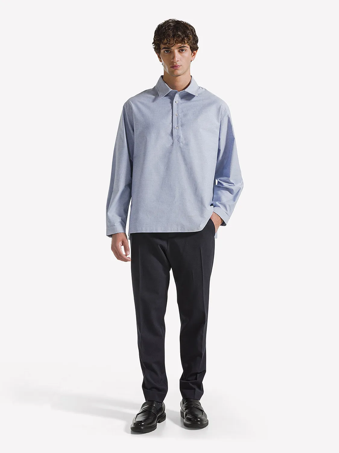 Nine In The Morning Mirco Chino Navy Stretch