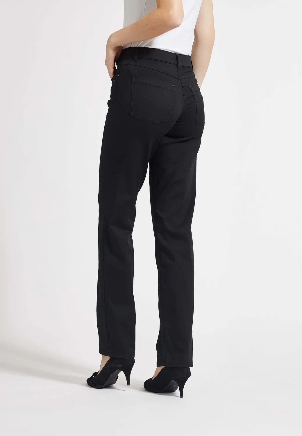 Laurie Amelia Straight LL jeans zwart stretch