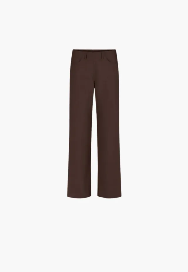 Laurie Donna Loose ML damesbroek bruin viscose