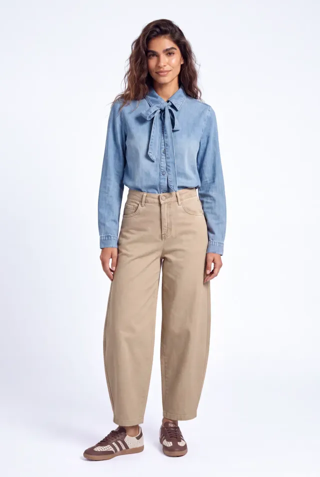 Florez Jackey Barrel jeans Sand balloon fit