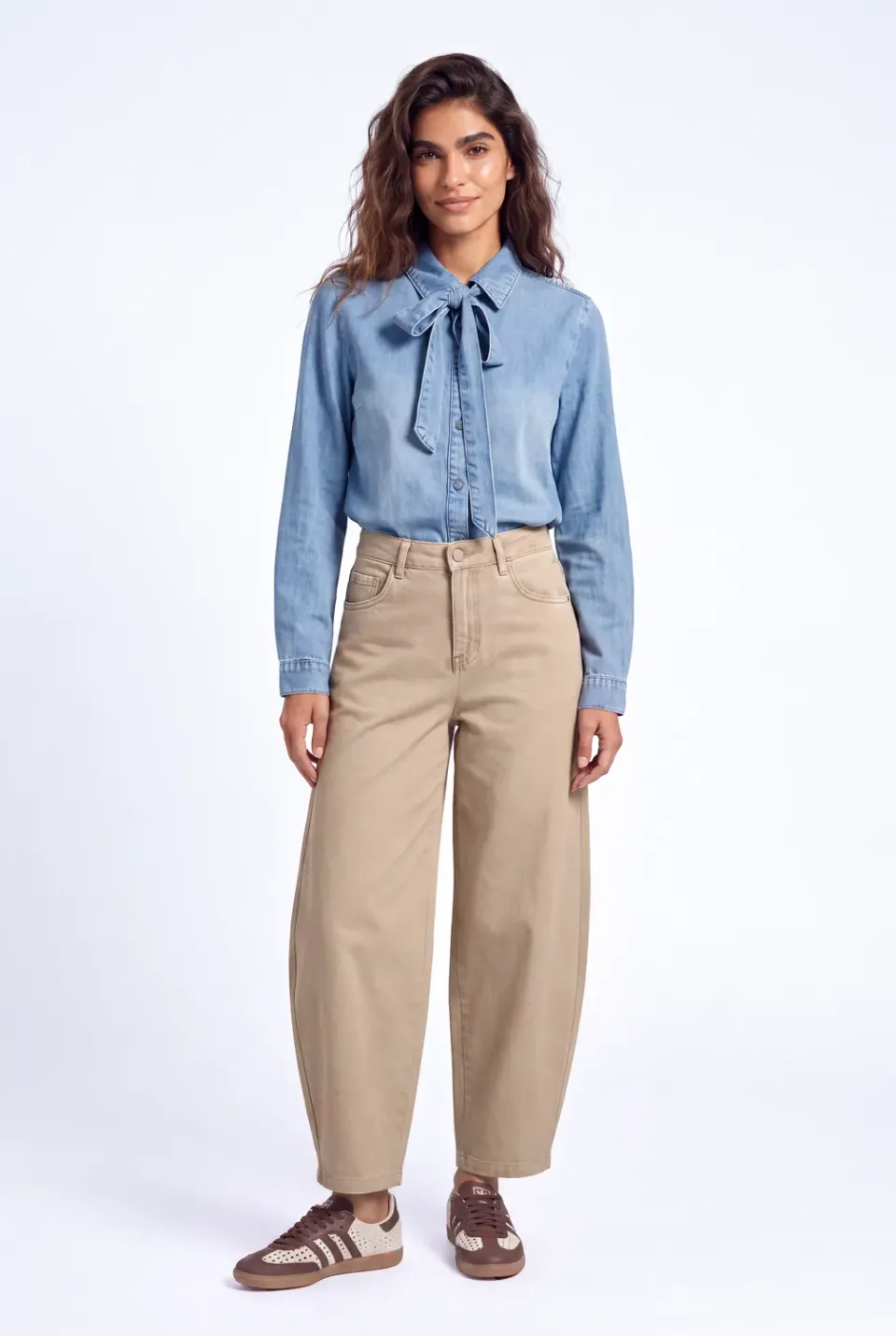 Florez Jackey Barrel jeans Sand balloon fit