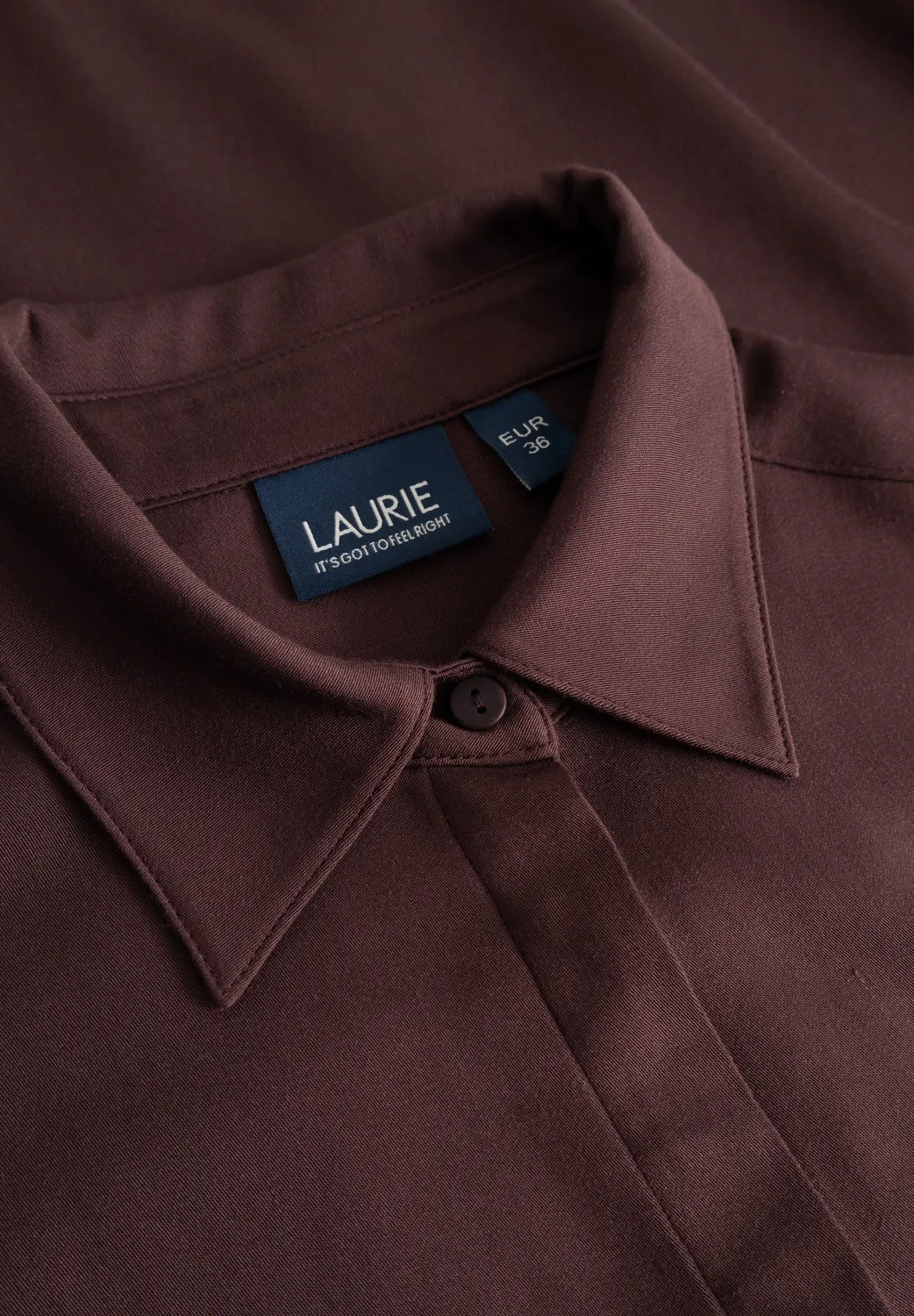Laurie Viol dames shirt Dark Plum viscose oversized