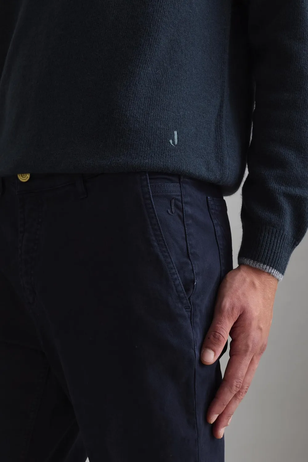 Jeckerson Julius slim fit chino donkerblauw katoen