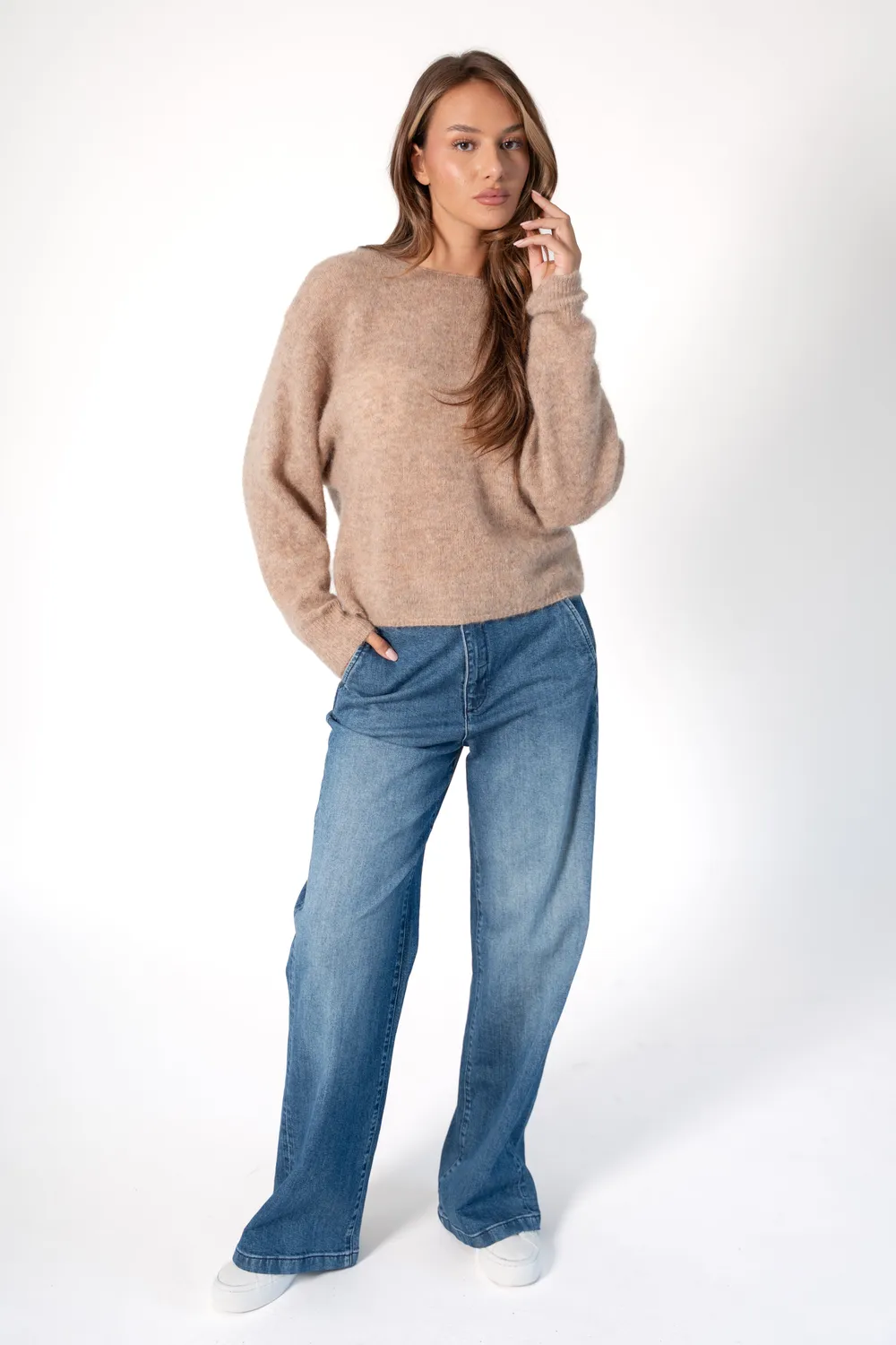 Corel Liv Jeans broek Denim Blue rechte pijp