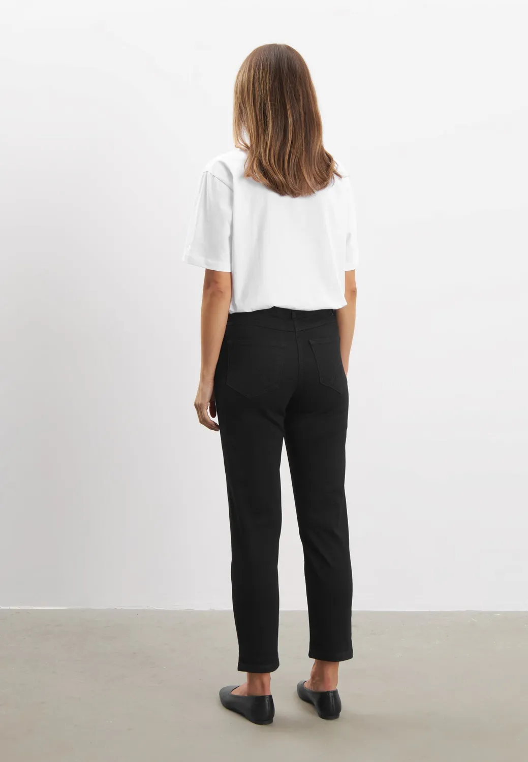 Laurie Hannah Regular XSL jeans black denim extra kort