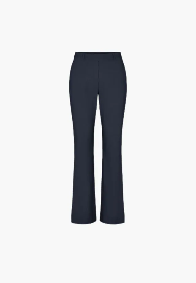 Laurie Zina Flare Regular ML damesbroek navy flare
