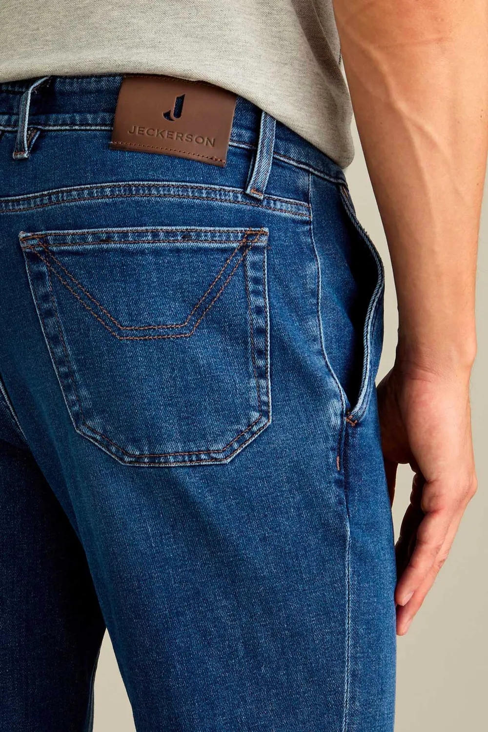 Jeckerson Julius jeans donkerblauw slim fit denim