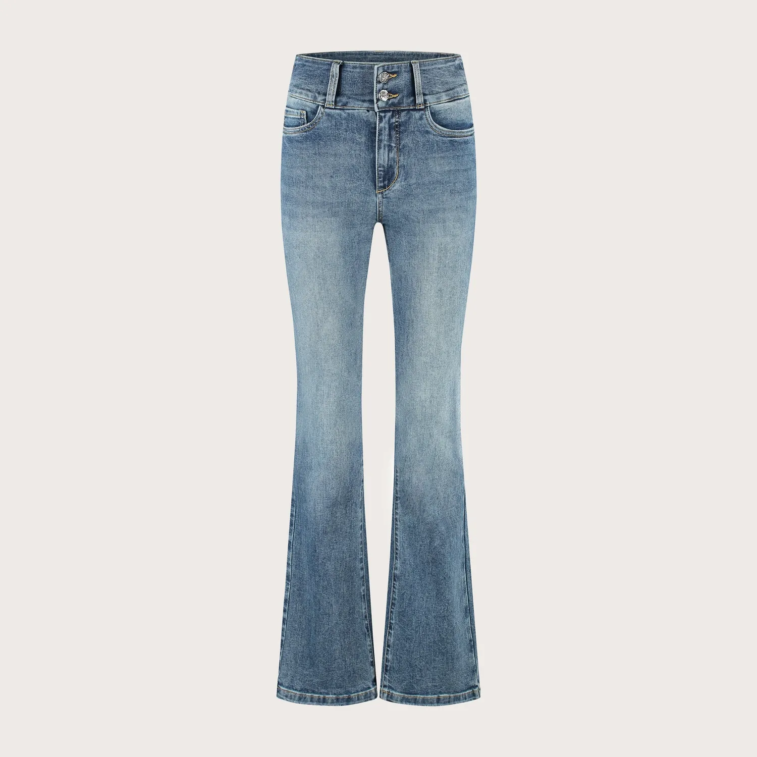 Florez Bodine Flared jeans Sophisticated Blue high waist