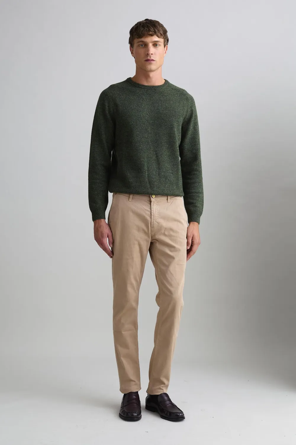 Jeckerson Julius chino beige sabbia slim fit gabardine