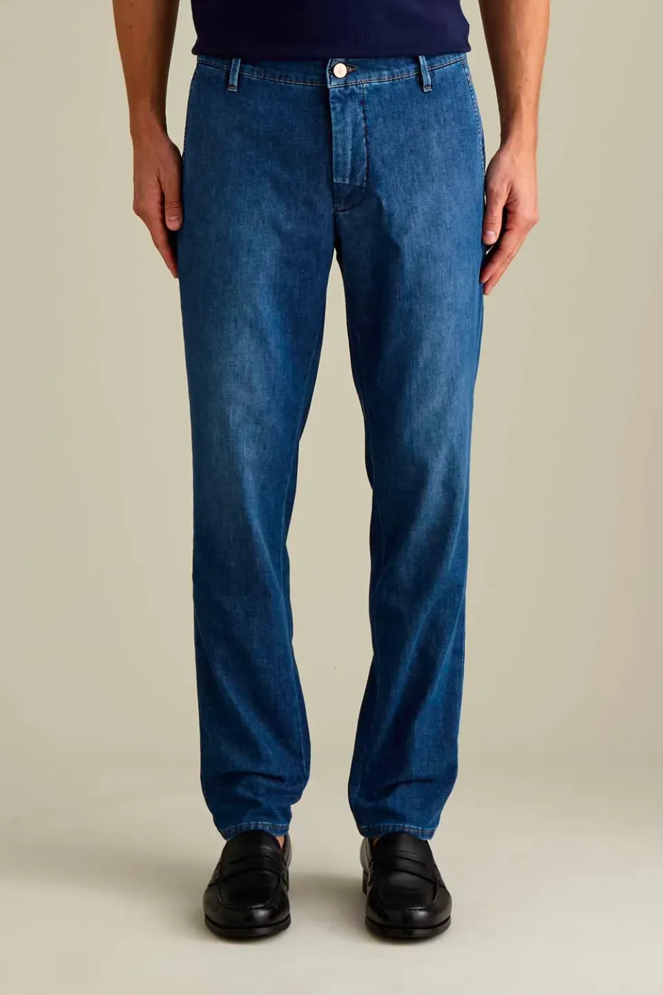 Jeckerson Jack Chino jeans blauw slim fit denim