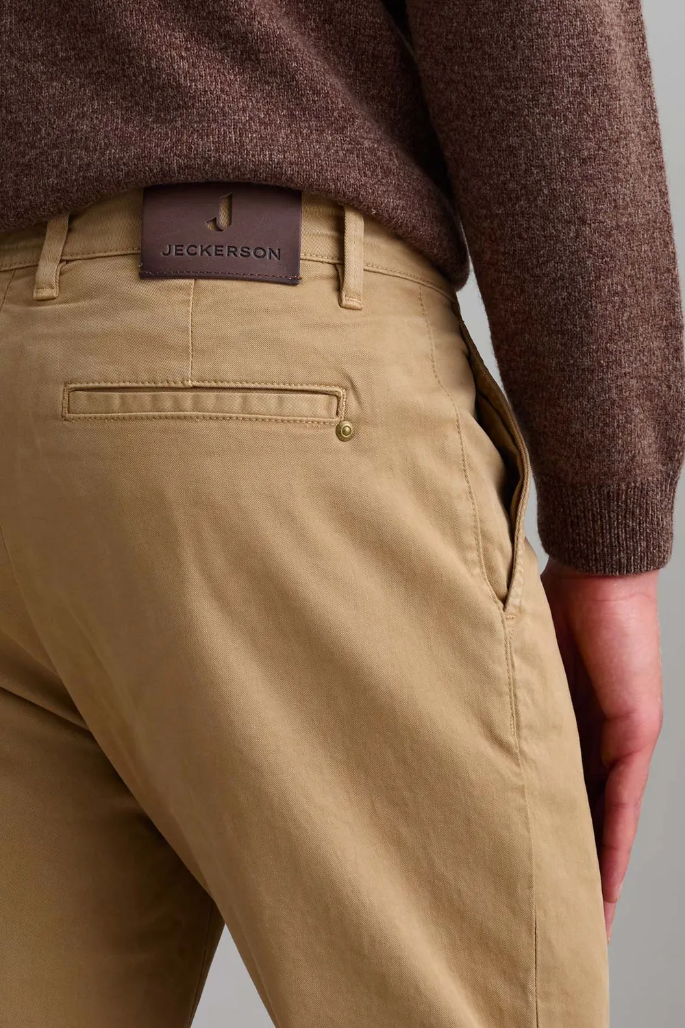 Jeckerson Jack chino slim fit hazelnootbruin katoen