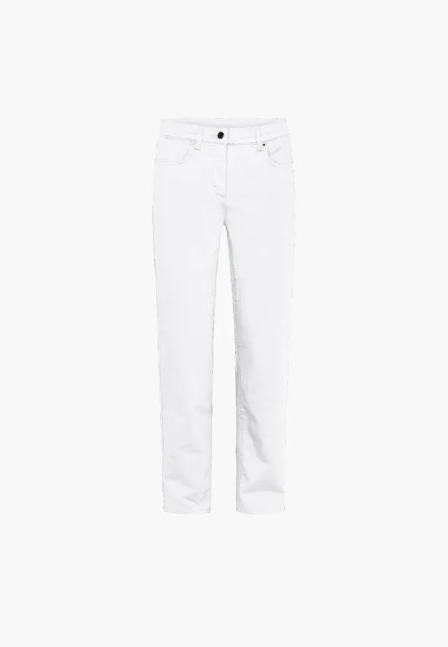 Laurie Charlotte Regular ML broek White stretch