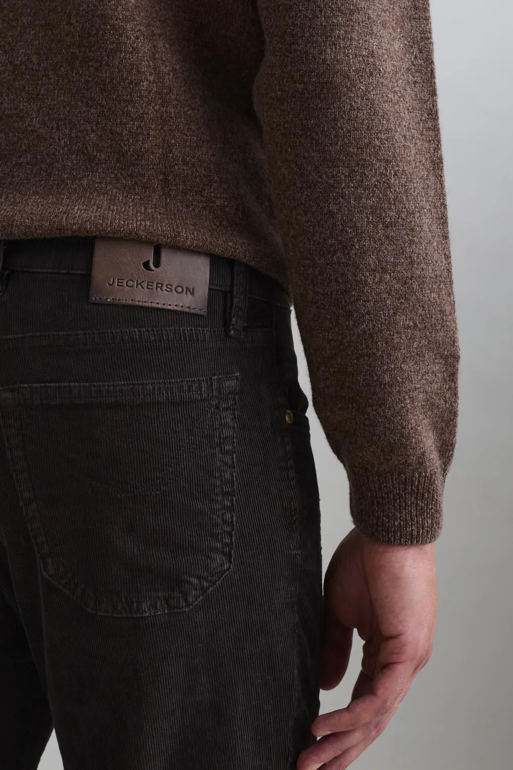 Jeckerson John Toppa broek bruin fluweel slim fit