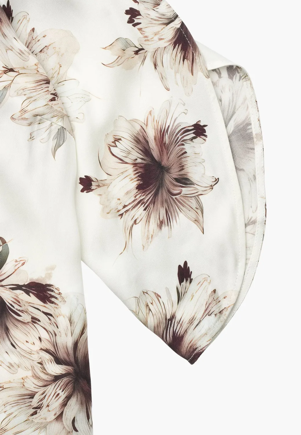 Laurie Nelly blouse Bloom Plum 3/4 mouw viscose