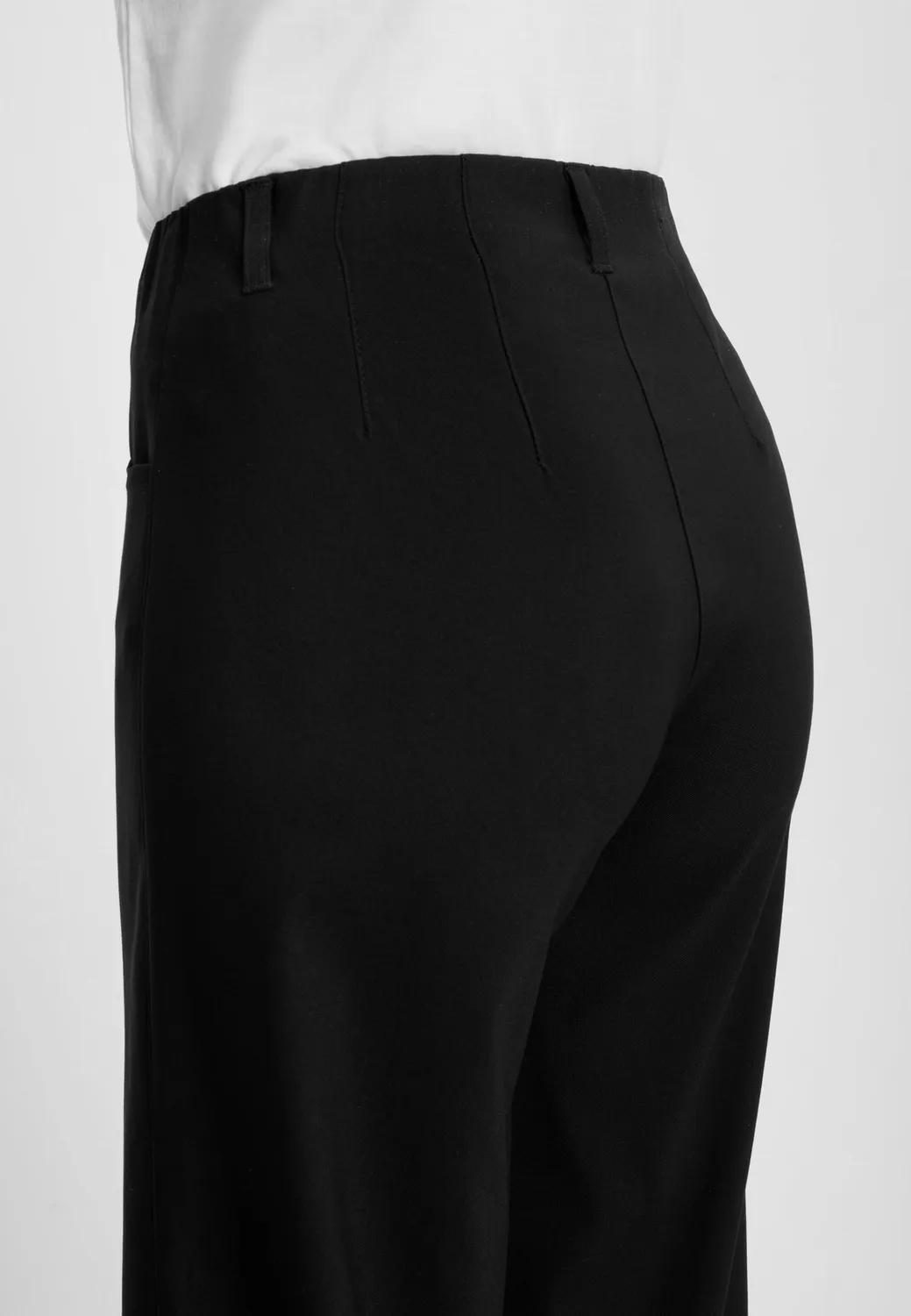 Laurie Donna Loose ML damesbroek zwart viscose