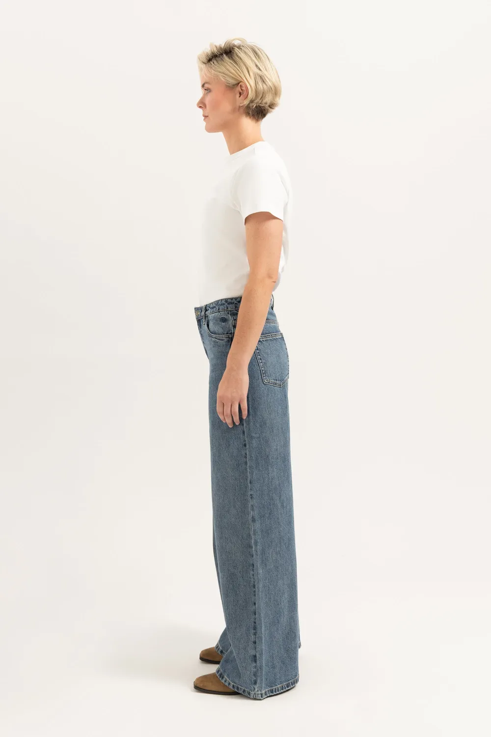 Florez Liv Wide Leg jeans stormy blue loose fit