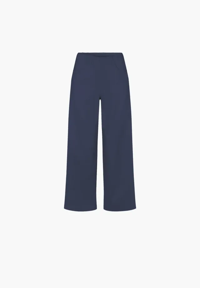 Laurie Donna Loose Crop broek navy cropped wijd