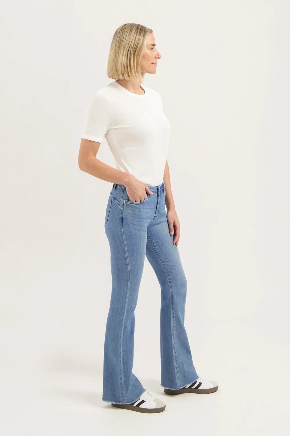 Florez Flared jeans italian blue