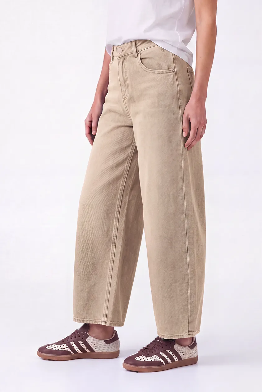 Florez Jackey Barrel jeans Sand balloon fit