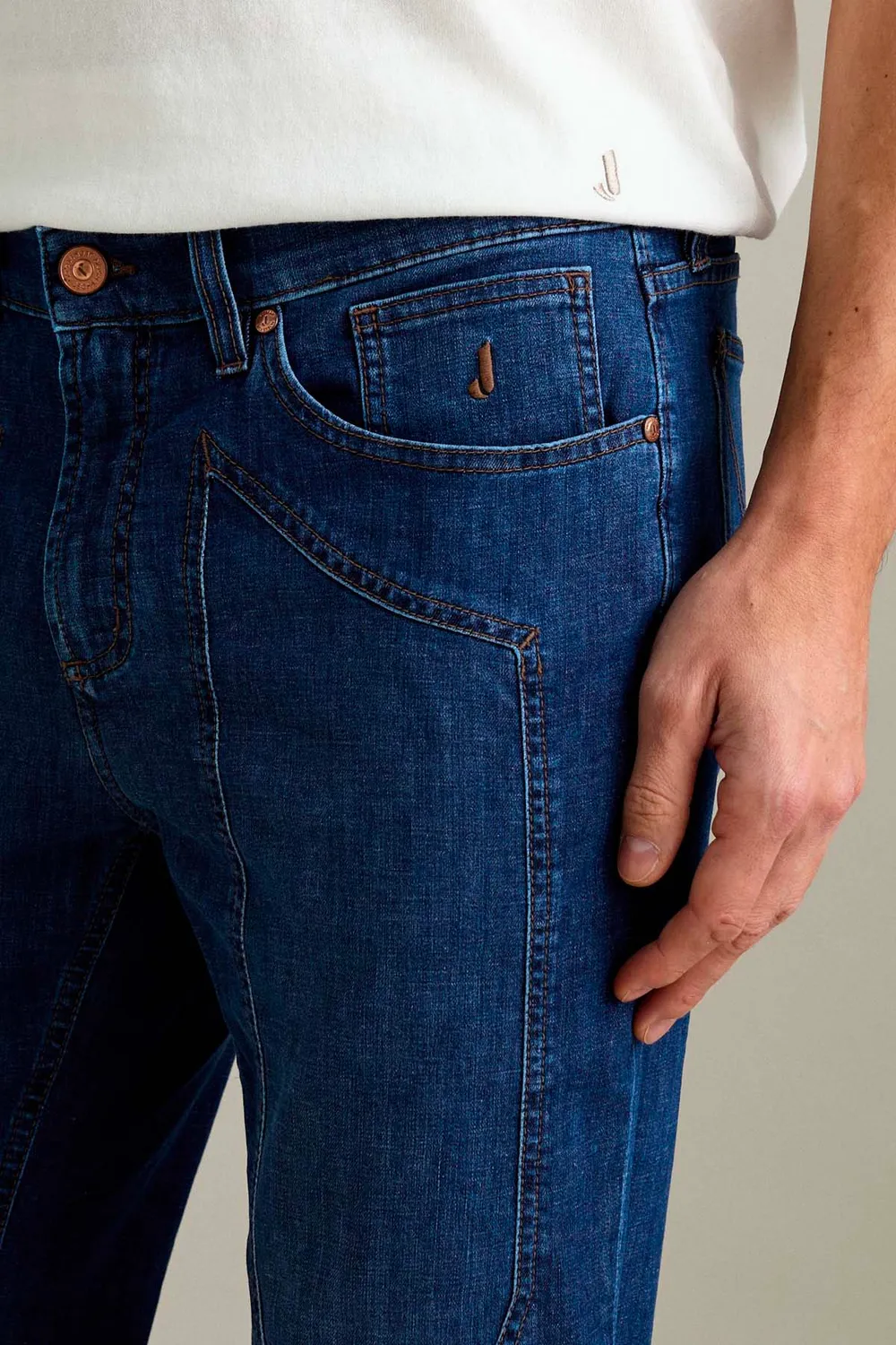 Jeckerson John Toppa jeans blauw slim fit medium wash