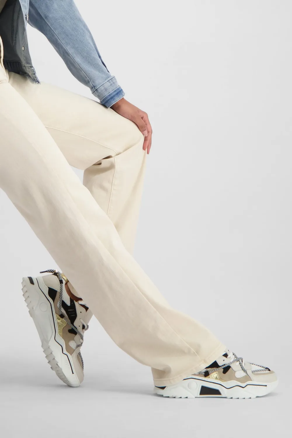 Florez Rowie Straight jeans Cream straight fit