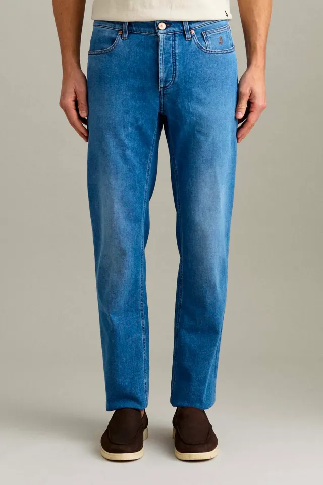 Jeckerson Jasper regular jeans blauw medio katoen