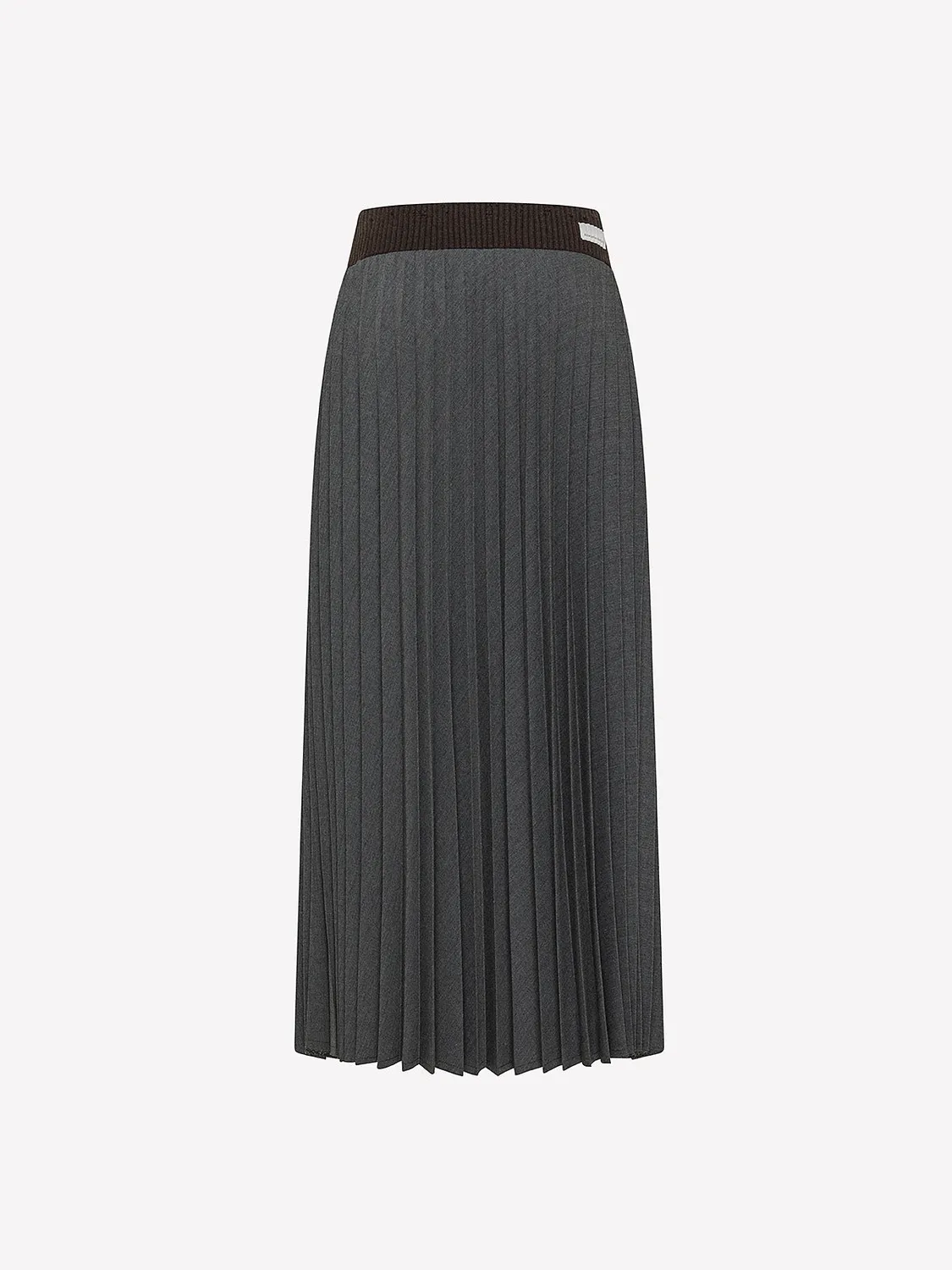 Nine In The Morning Elise plooirok midi dames beige