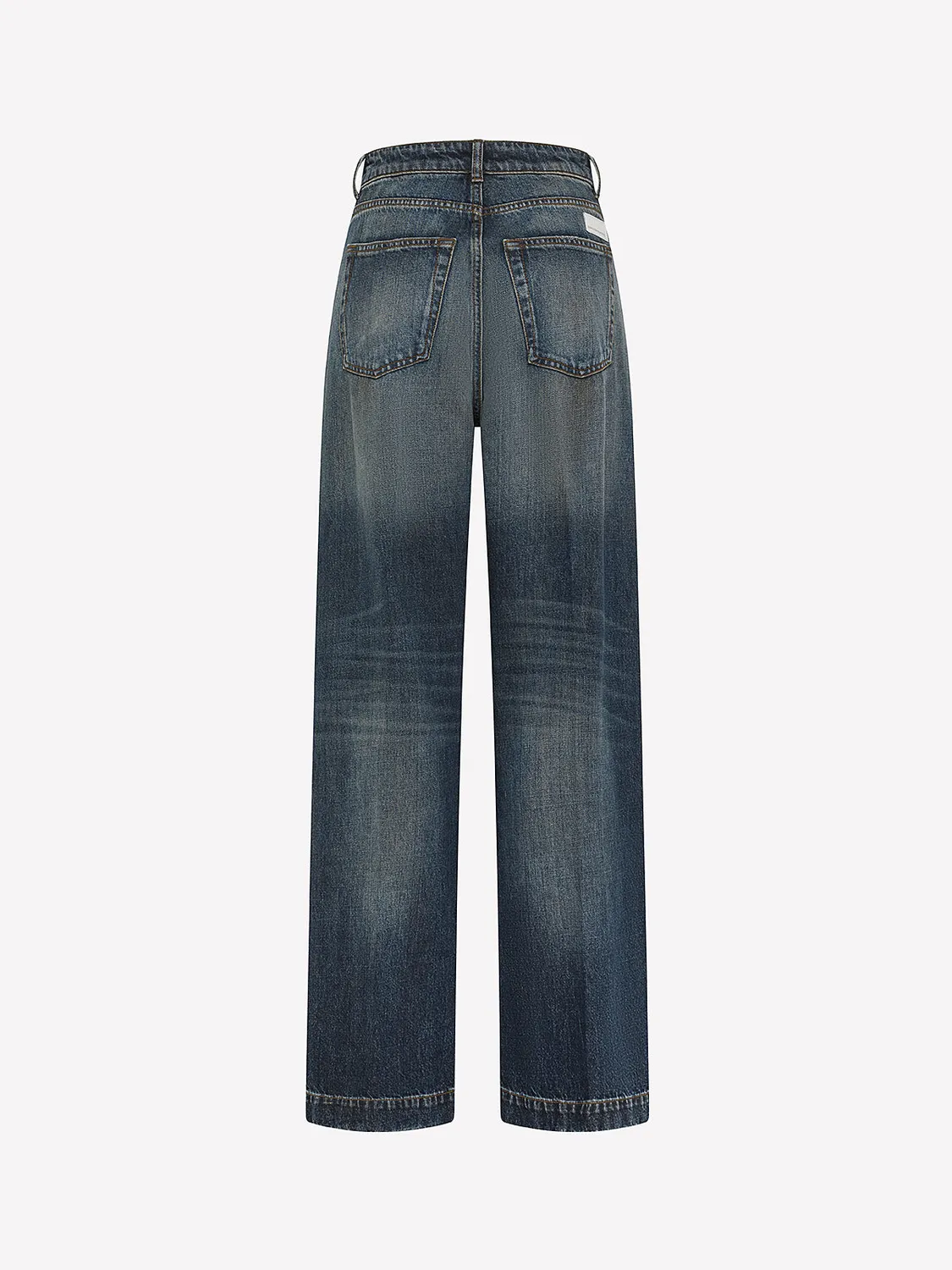 Nine In The Morning Audry Relaxed Jeans Navy rigid denim