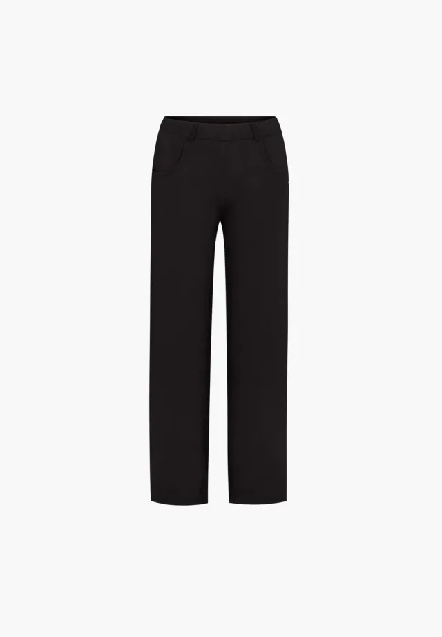 Laurie Donna Loose ML damesbroek Black viscose