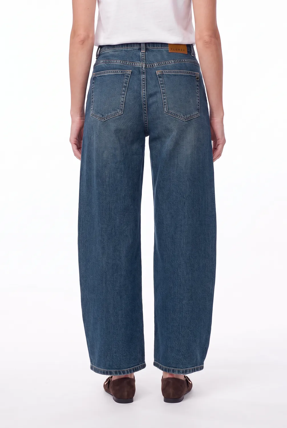 Florez Jackey balloon jeans vintage blauw