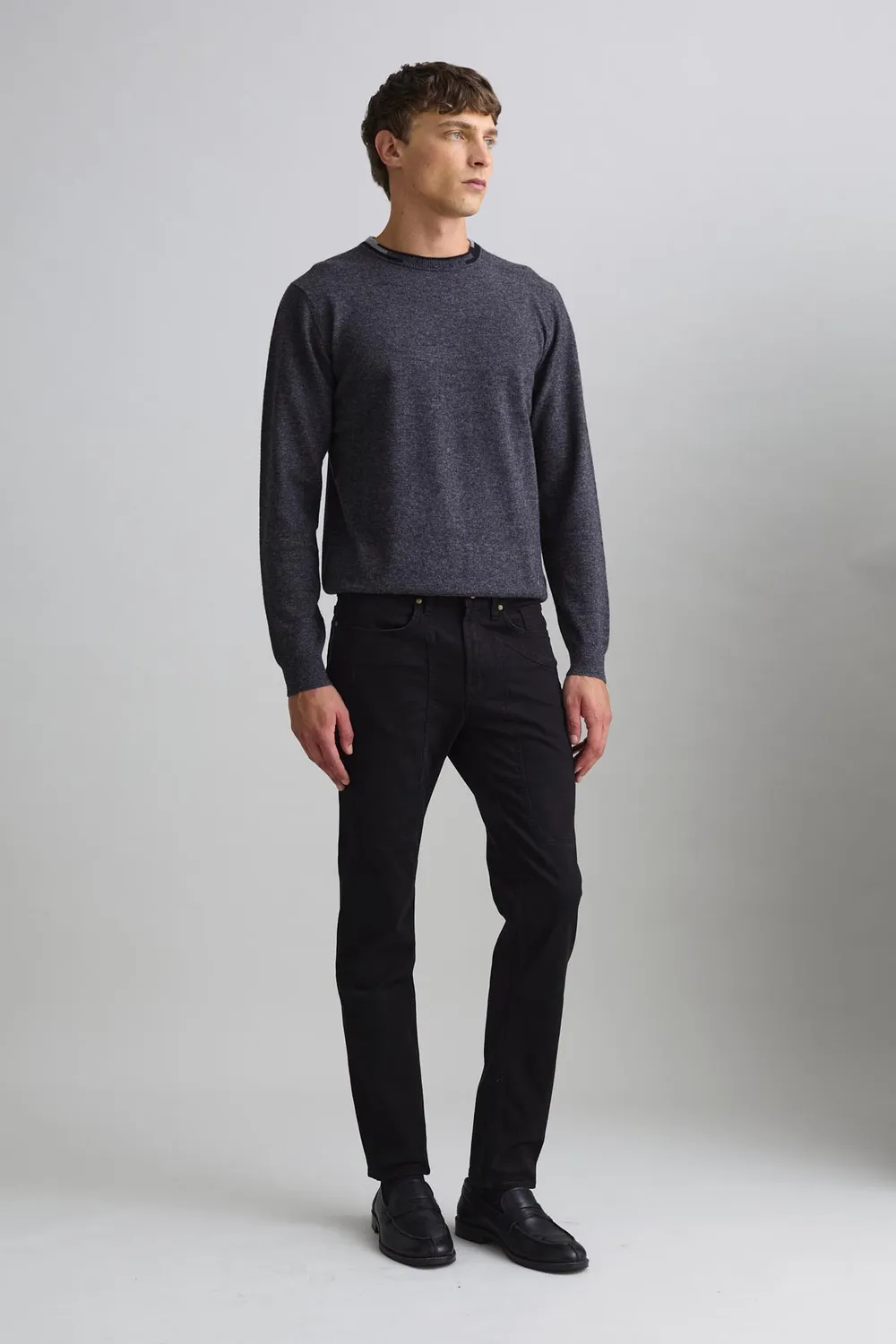 Jeckerson John slim fit broek zwart katoen